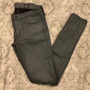 Adriano Goldschmied Waxed Absolute legging in Gray